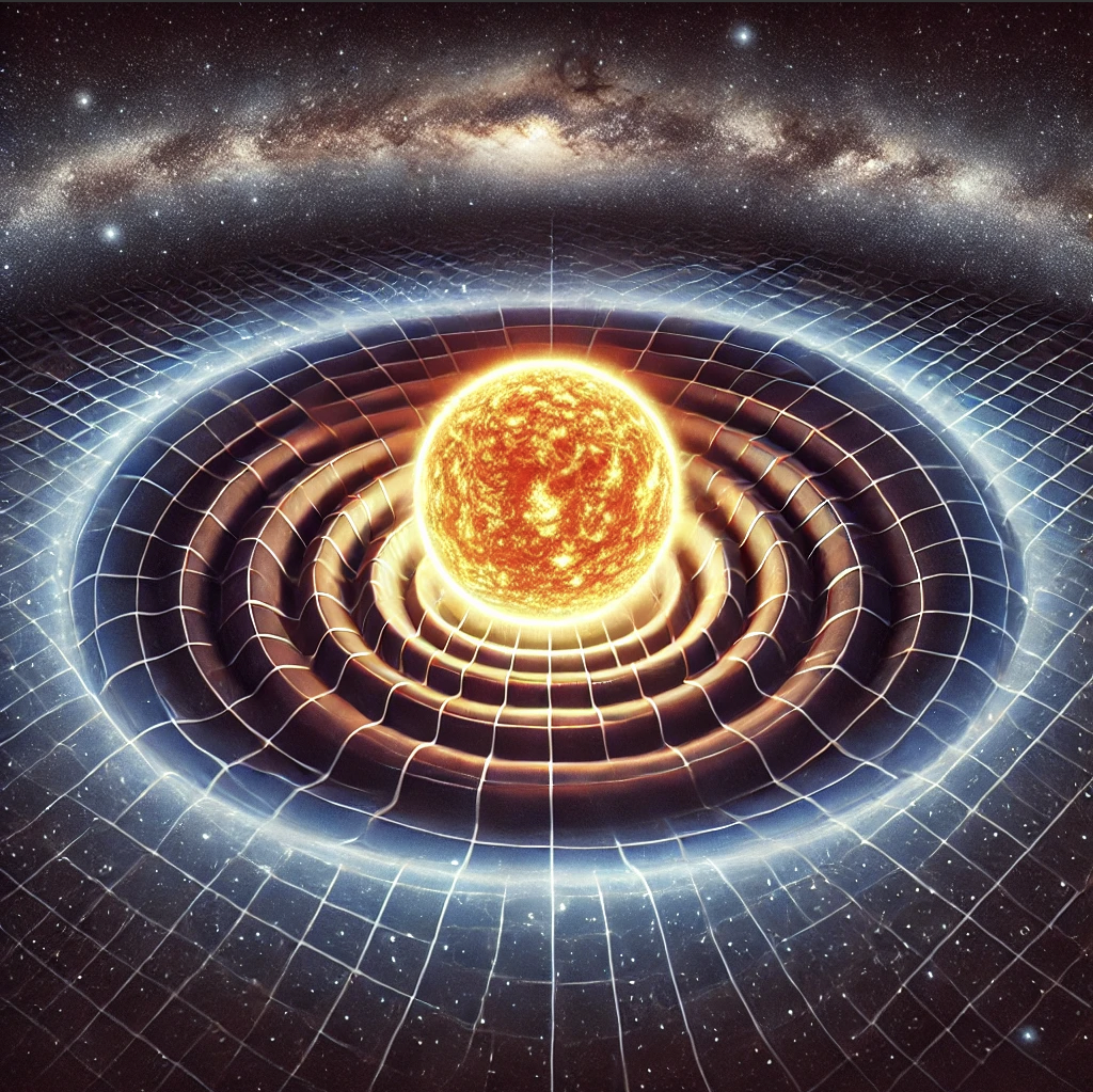 
		This shows the frame dragging of solar spin serving as a stepping stone between Newtonian Gravity adding gravity waves inspired by Eignstiens General/Special Relativity.
	  